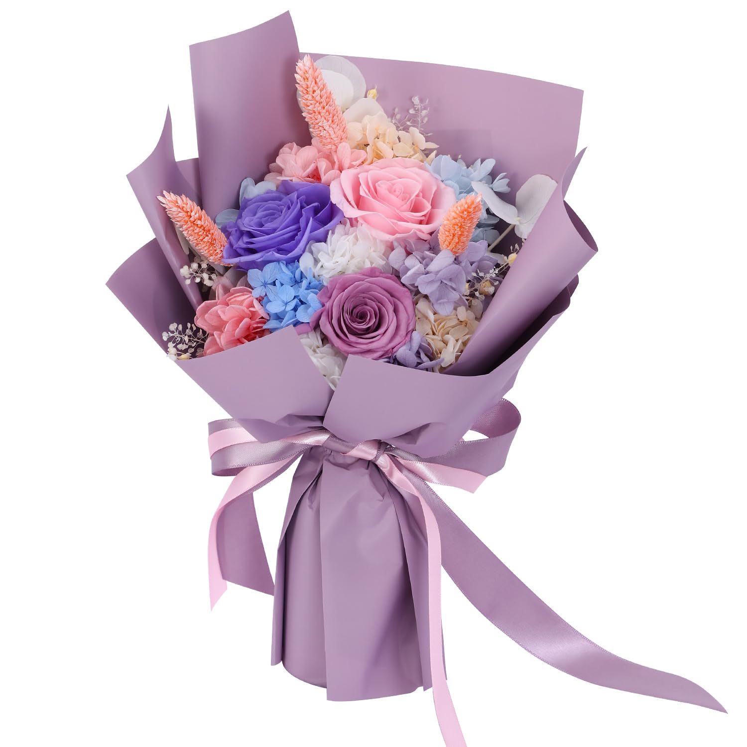 Amazon.com: Forever Roses Bouquet Handcrafted Preserved Roses Gift